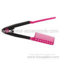 Diy Salon Folding Hair Dress Hairdressing Styling Hair Straightener V Comb Tool 